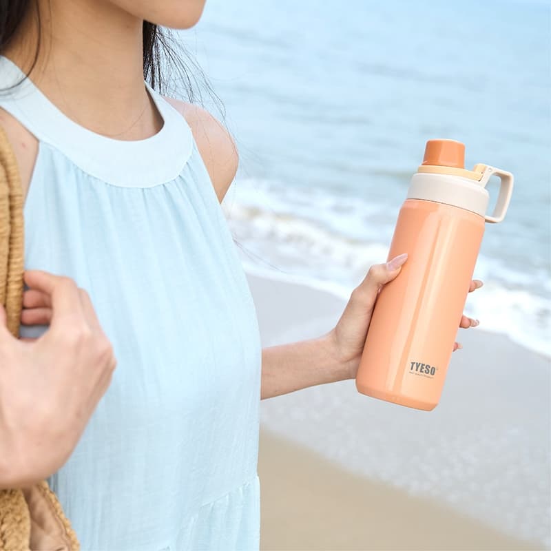 TYESO NEW CUPS 2025 ใหม่ ฉนวนสูญญากาศ 304 ขวดเก็บความเย็นและร้อน 600-900ML รูปที่ 6