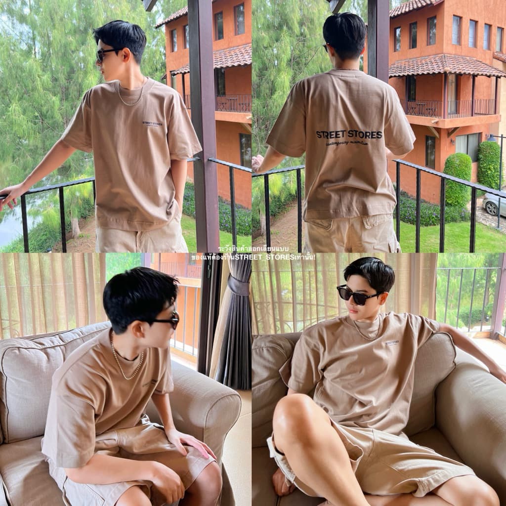 เสื้อยืดBoxy ครอป คอฟิต รูปที่ 4