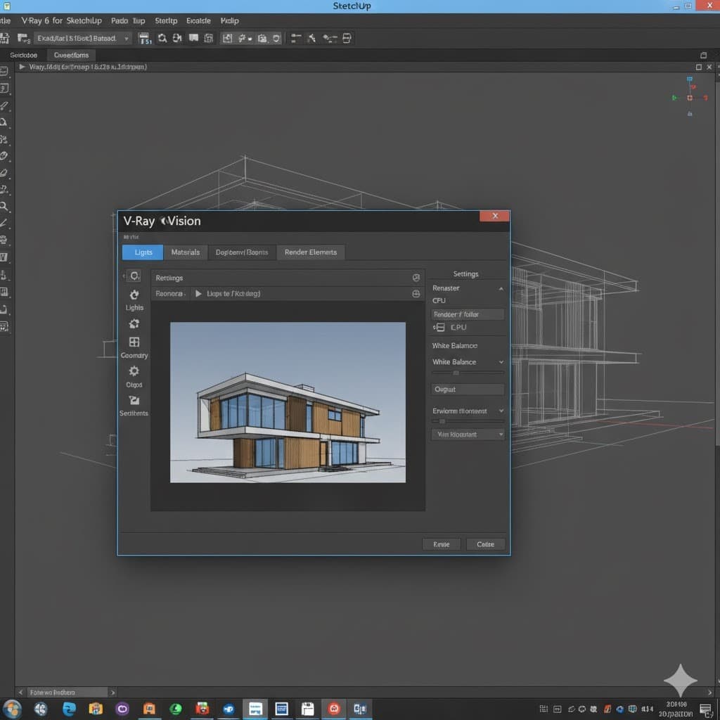 SketchUp Pro 2026 + V-Ray 7.20 โปรแกรมออกแบบ 3D เขียนแบบและเรนเดอร์ภาพเสมือนจริง รูปที่ 3