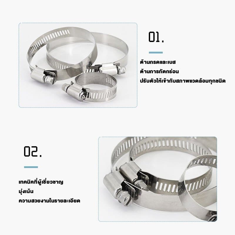 304 สแตนเลสการ์ดการ์ดมือที่มีประสิทธิภาพท่อท่อถือถือวงกลมท่อก๊าซท่อคงที่ท่อน้ำท่อบล็อกบล็อกบล็อกบล็อก รูปที่ 3