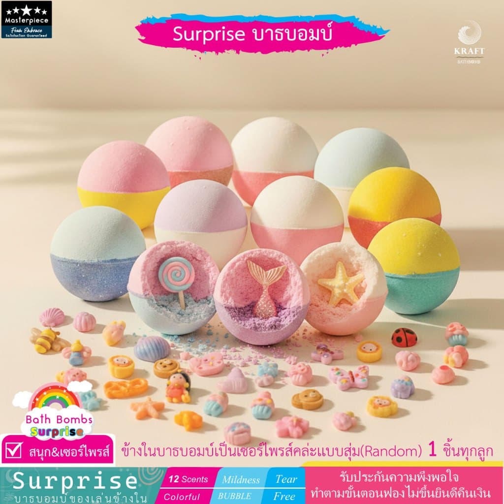 โปรลับ! บาธบอม Bath Bomb เด็ก บาธบอมเซอร์ไพร์ส รูปที่ 3
