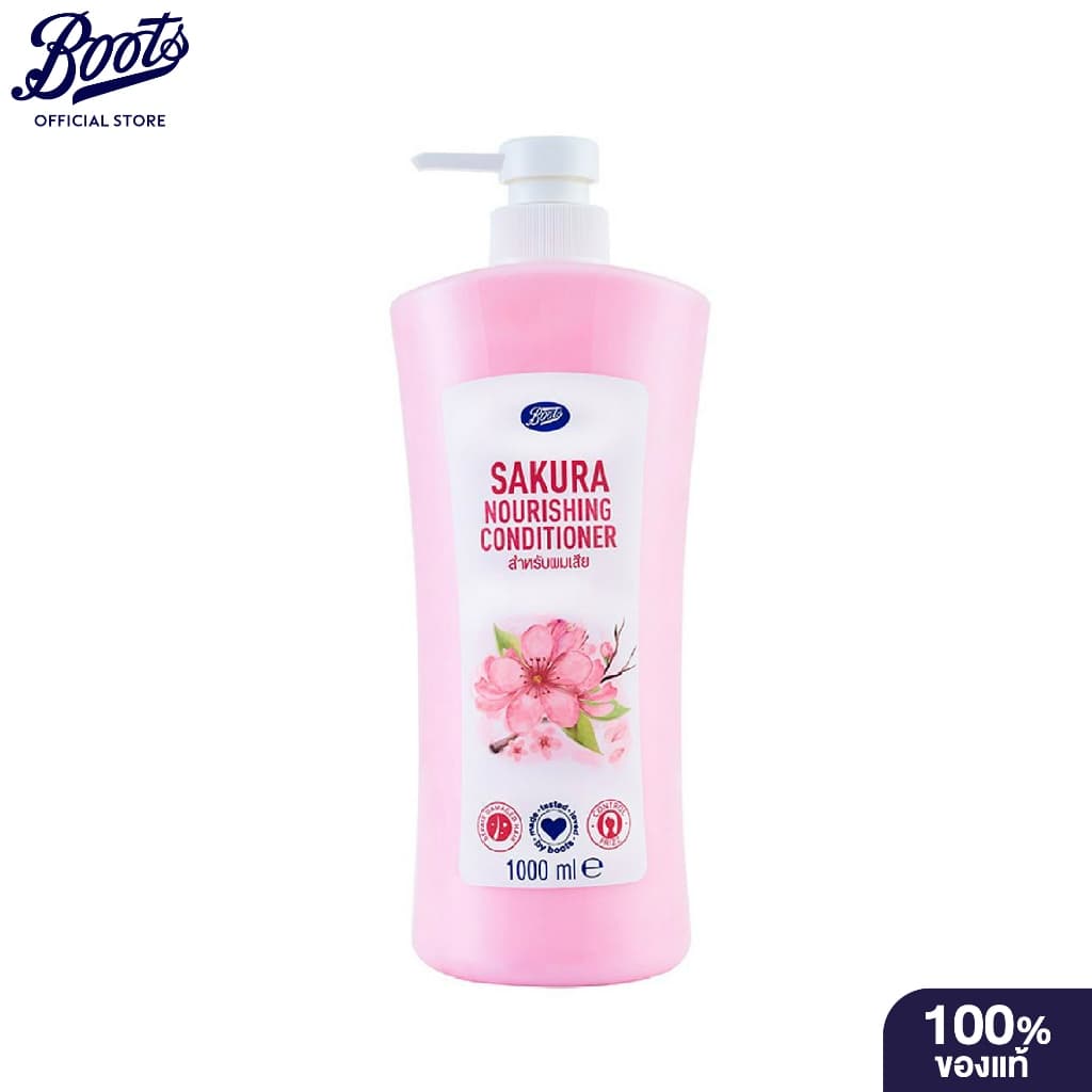 Boots Sakura Nourishing Conditioner 1000ML บู๊ทส์ ซากุระ นูริชชิ่ง คอนดิชันเนอร์. 1000 มล. รูปที่ 1