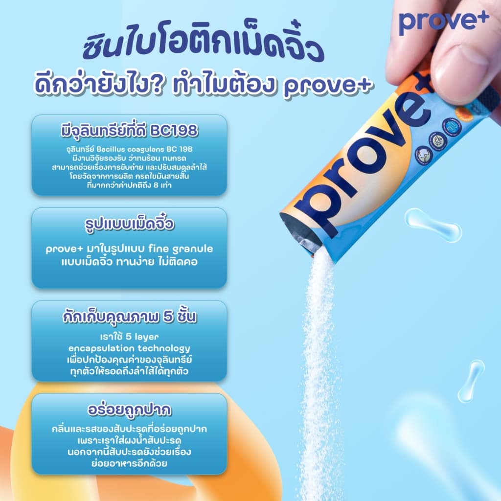prove+ Synbiotics+VitaminC รสสับปะรด (Probiotic พร้อมทาน ตัวช่วยเรื่องลำไส้ให้มีสมดุลที่ดี) รูปที่ 7