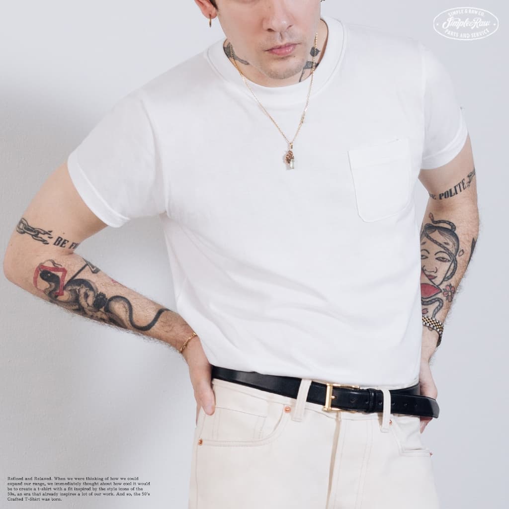 Simple&Raw - เสื้อยืด TS759 Classic Pocket Tee รูปที่ 9