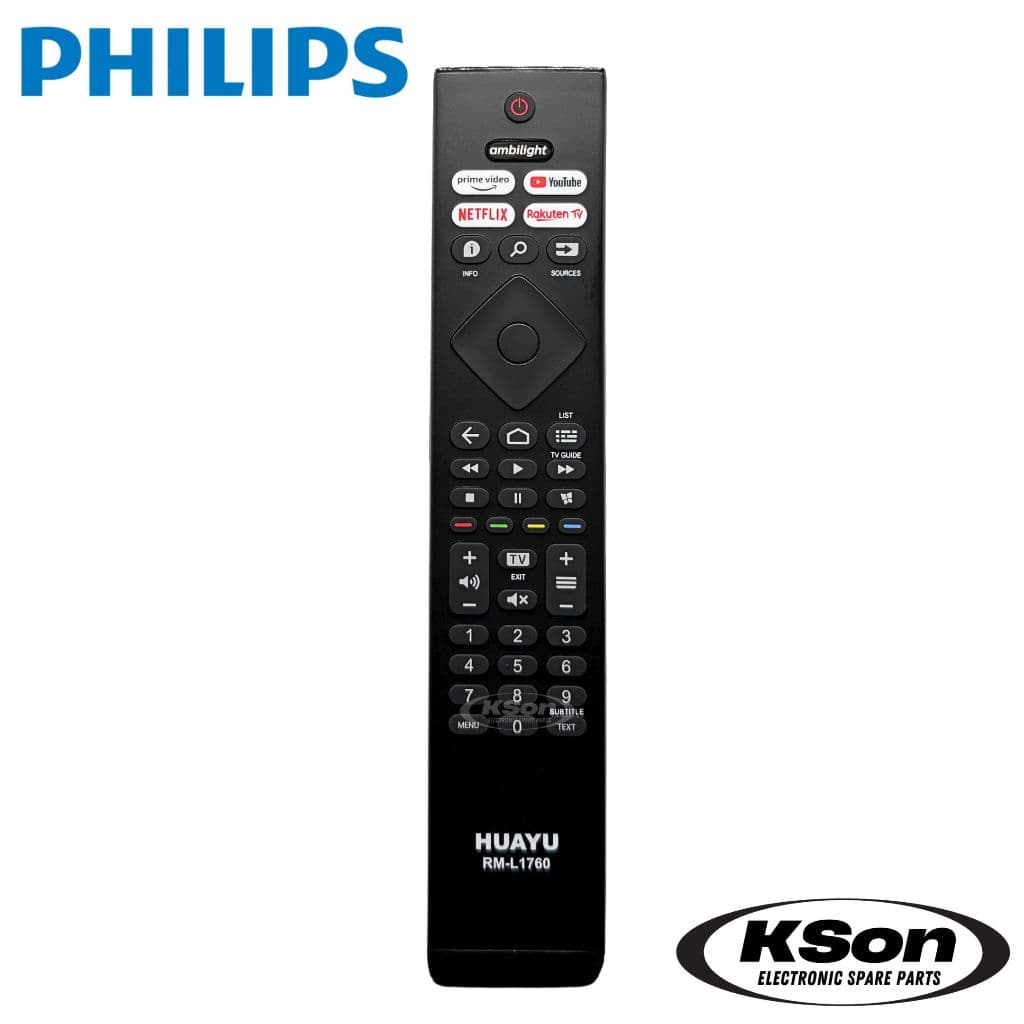 รีโมททีวี ฟิลิปส์ ใช้กับสมารท์ทีวี ฟิลิปส์ไ้ด้ทุกรุ่น Universal PHILIPS Smart TV Remote Control รุ่น RM-L1760 รูปที่ 2