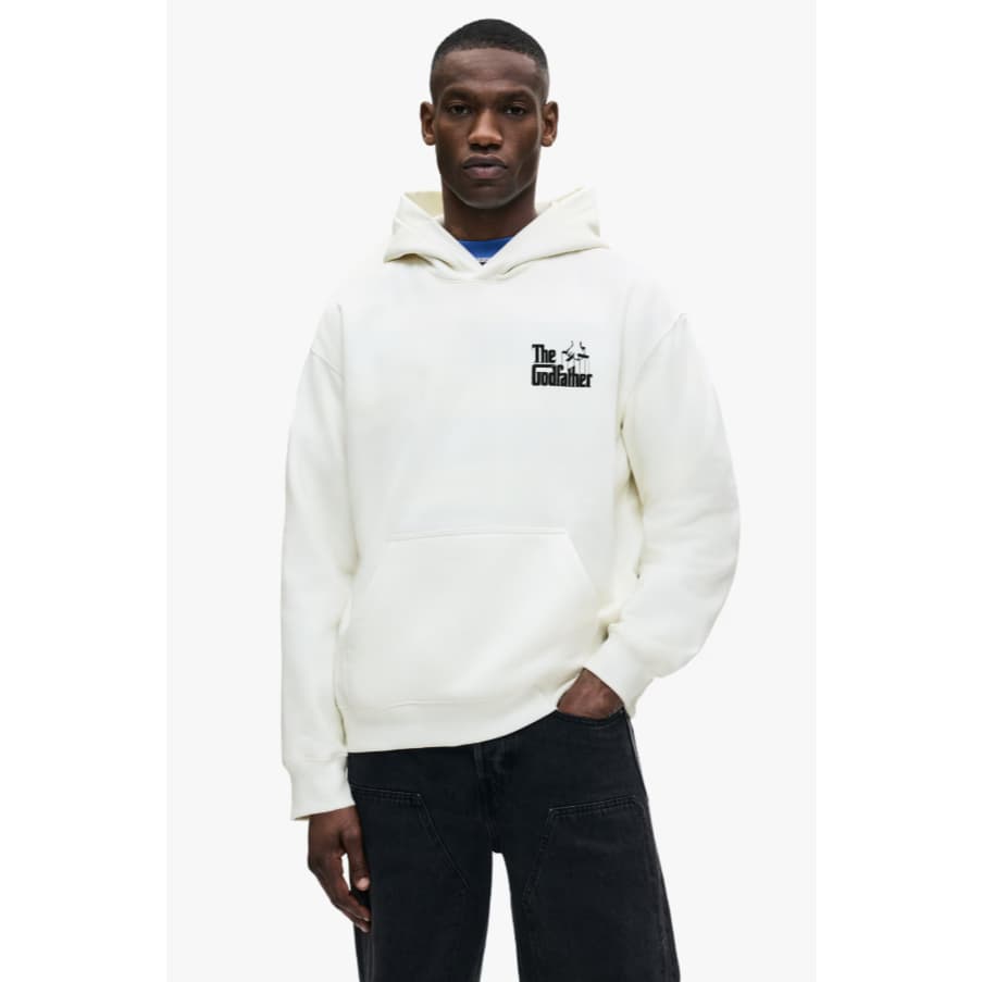 H&M ฮู้ดดี้ทรงหลวมลายพิมพ์ Men Loose Fit Printed hoodie 1306773_1 รูปที่ 3
