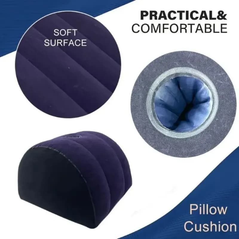 Free ปั๊มลมด้วยตนเองหมอนข้าง แบบเป่าลม นิ่ม สบาย Body pillow หมอนข้างใยแบบแน่นไม่ยุบง่าย แฟชั่นสบาย ๆ พนักพิงครอบครัว รูปที่ 6