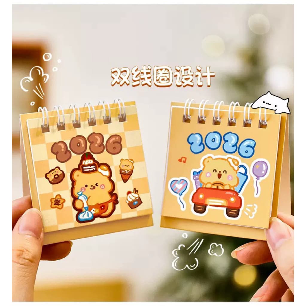 ปฏิทินตั้งโต๊ะ 2026 2025 สวยๆ จดโน๊ตได้ ปฏิทิน 2568 2569 ตกแต่ง ของแจก DIY Planner ของขวัญปีใหม่ ใบกำกับมี รูปที่ 9