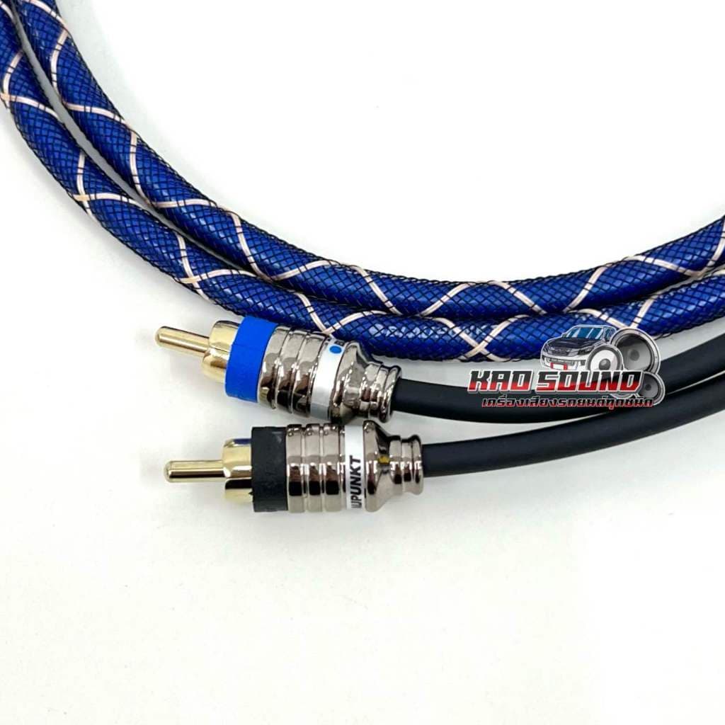 BLAUPUNKT สายสัญญาณRCA สายแจ็ค ทองแดงแท้100%สายถัก หุ้มฉนวนกันกวนอย่างดี หัวตรง4หัว มีความยาว0.5-5เมตร จำนวน 1 เส้น รูปที่ 5