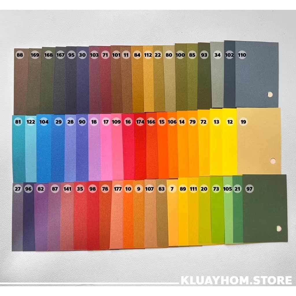 กระดาษสี 120 สี Set C 116 แกรม แบรนด์ NT Rasha Takeo สั่งขั้นต่ำ 5 แผ่น รูปที่ 8