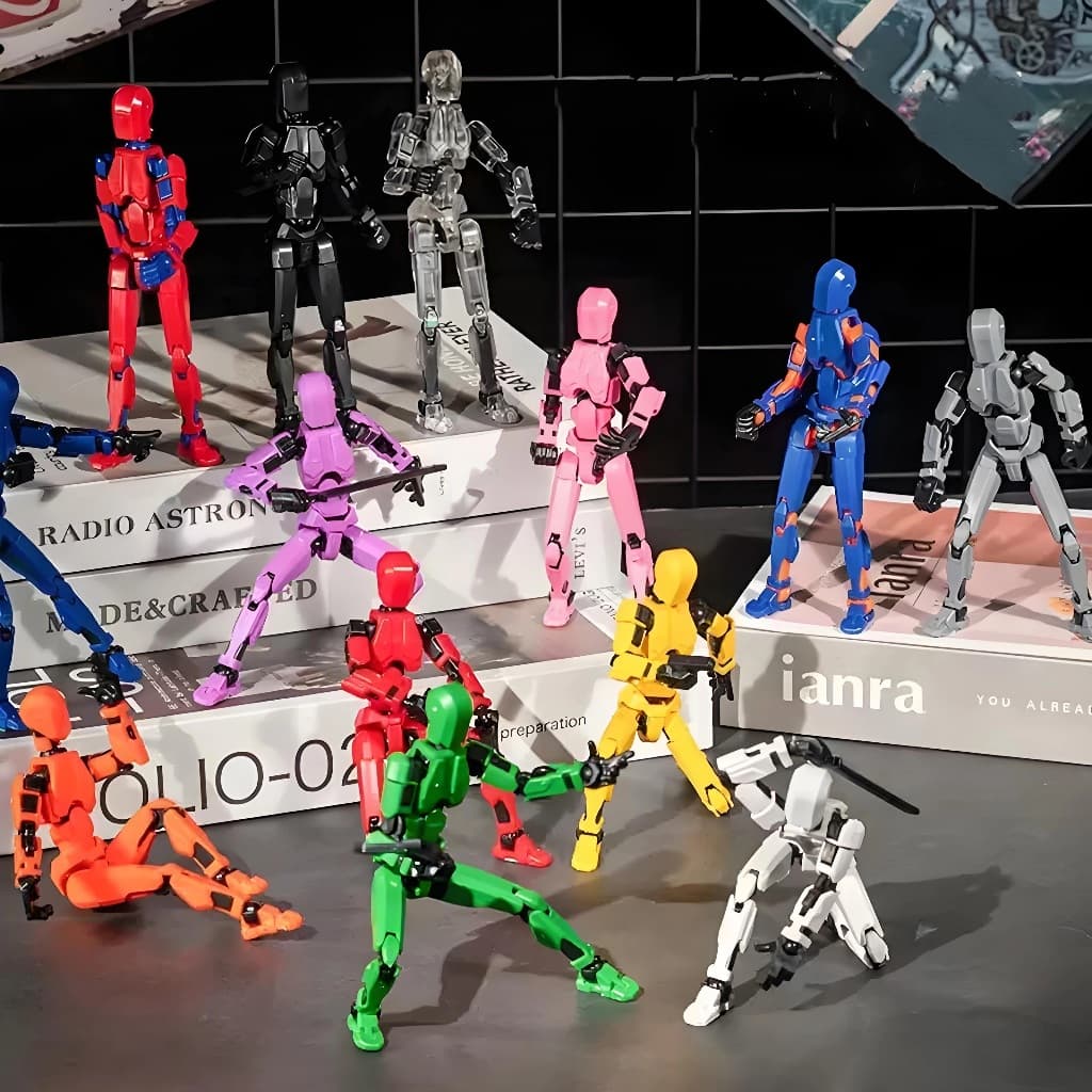 หุ่นยนต์ 3D ข้อต่อขยับได้ ตัวละครอะนิเมะ -ของเล่นปลอม หุ่นยนต์ diy ของเล่นหุ่น robot toy หุ่นยนต์ 13 ข้อต่อ รูปที่ 3