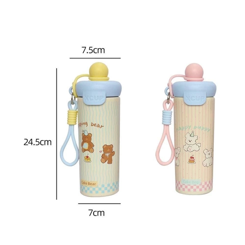 แก้วน้ำเก็บความเย็น ฟางถ้วยเก็บความร้อน 316 สแตนเลส 600ml/20oz แก้วมีฝาปิด พกพาสะดวก ลายน่ารัก ขวดน้ํา รูปที่ 3