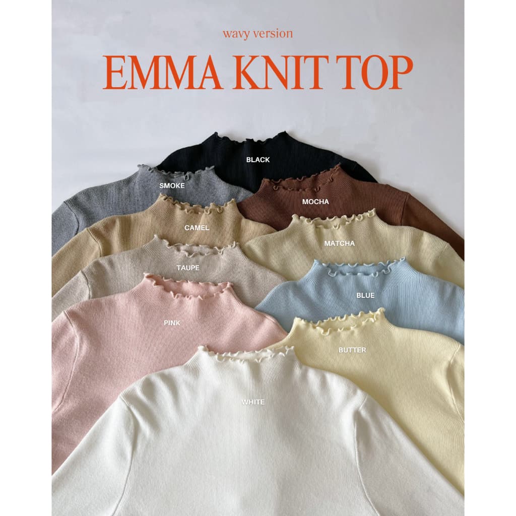 Riley.apparels - Emma knit top เสื้อคอปีน 8006 รูปที่ 4