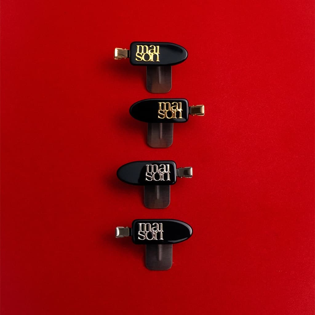 maison KEEPS | Set of Backstage Dual Logo Hair Clip | กิ๊บติดผม รูปที่ 1
