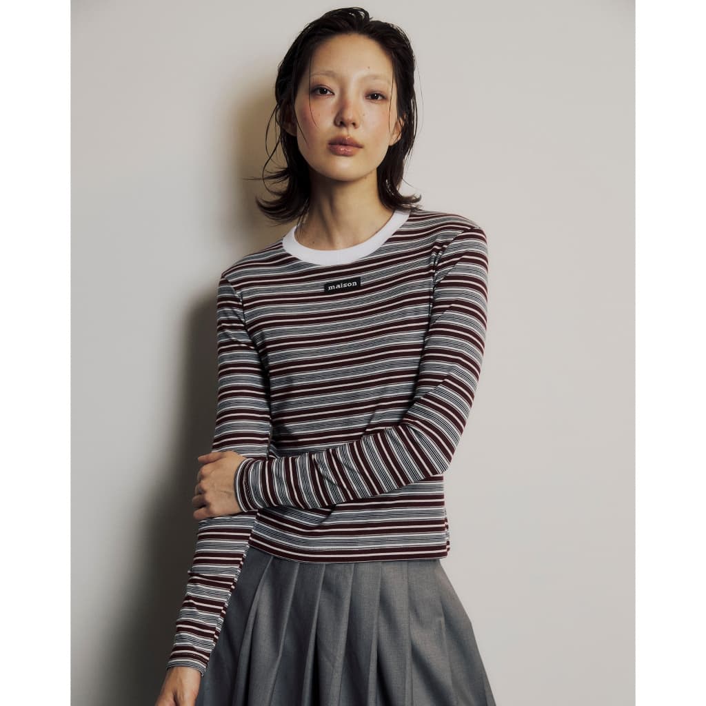 maison KEEPS | Loly Long Sleeve Top | เสื้อแขนยาว ลายทาง รูปที่ 7