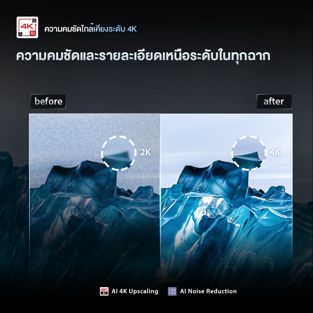 Toshiba TV 43C350RP ทีวี 43 นิ้ว 4K Ultra HD HDR10 High Dynamic Range WiFi Dolby Vision Atmos รูปที่ 2