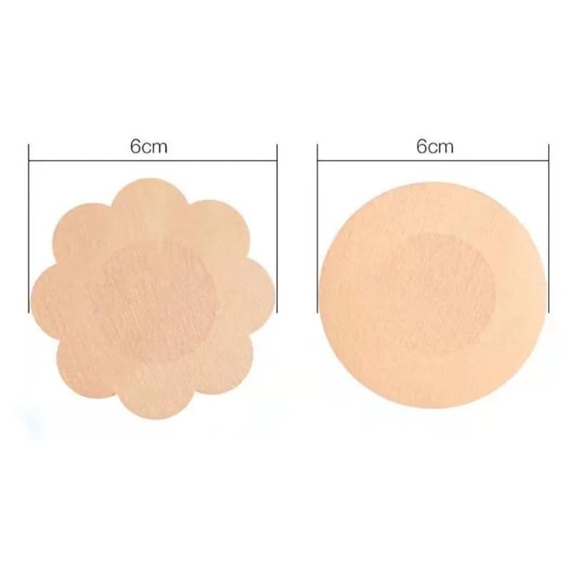 100 ชิ้นสติกเกอร์หัวนมทิ้งที่มองไม่เห็นสติกเกอร์หน้าอกไม่ทอ Bra Breast Patch Bra - less Pasties Pad ฝาครอบหัวนมสติกเกอร์ รูปที่ 2