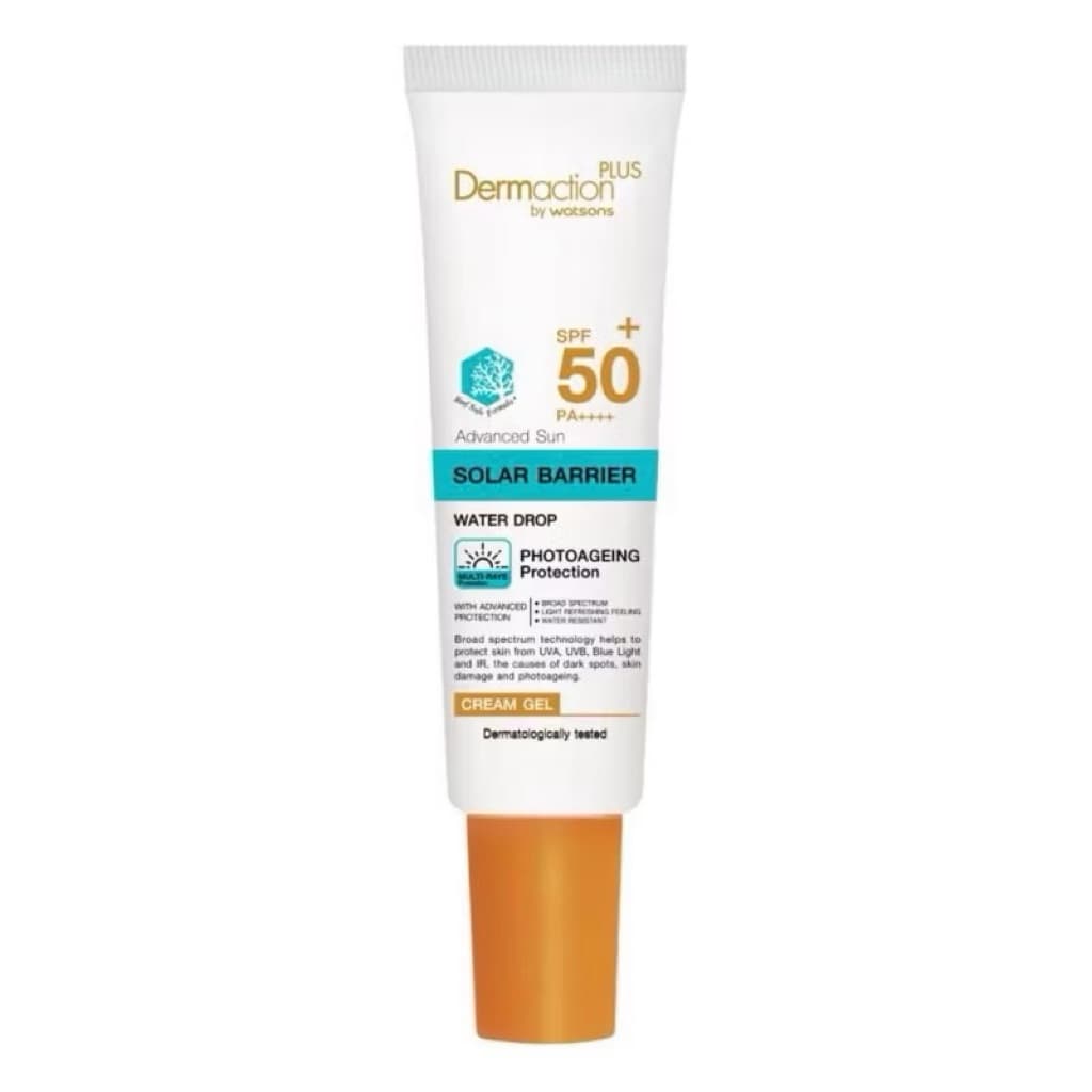 ครีมกันแดด เดอมาแอคชัน 20ml ใช้ดี สบายผิว Dermaction Advanced Sun Solar Barrier Water Drop Cream Gel SPF50+ PA+++ รูปที่ 1