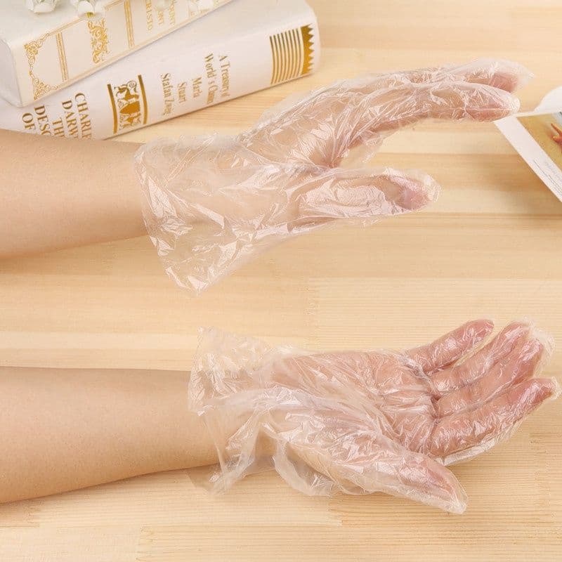 ถุงมือพลาสติกใส ถุงมือใส ตราเบนซ์จรวด ไม่มีกลิ่นติดมือ ใช้งานง่ายถนัดมือ 40ใบ / 100 ใบ รูปที่ 4