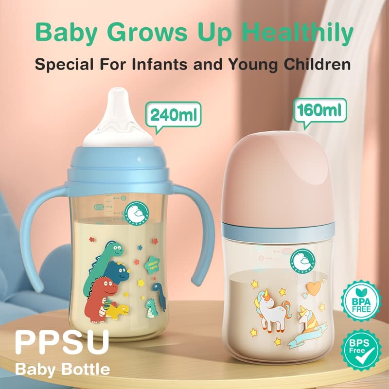 Preferred ขวดนม PPSU ยืดหยุ่น ทนทาน ระบบป้องกันท้องอืด ผ่านมาตรฐาน SGS - PB01/PB02 รูปที่ 2