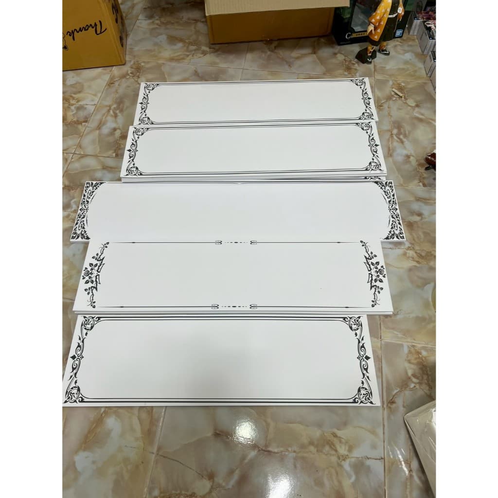 ป้ายหรีด กระดาษติดป้ายพวงหรีด ป้ายพวงหรีด20แผ่น รูปที่ 3