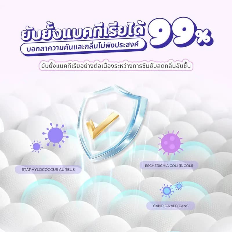 Cottonday ผ้าอนามัยสำหรับใช้กลางวัน สูตรกรดอ่อน กลิ่นบลูเบลล์ 245 มม. 10 ชิ้น 5 แพ็ก อ่อนโยนต่อผิว รูปที่ 8