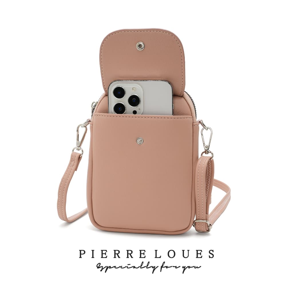fashion.shop502 กระเป๋าสะพายข้างผู้หญิงใส่โทรศัพท์ หนัง PU สายปรับได้ สไตล์มินิมอล หนังนิ่ม มีส่งด่วน B-069 รูปที่ 4