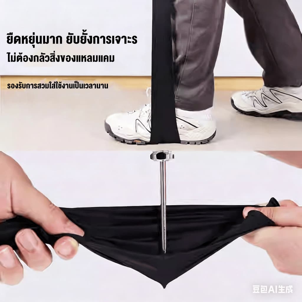 ถุงมือไนตริลสีดำ 100 ชิ้น ไม่มีแป้ง คุณภาพสูง ขนาด S/M/L ไม่เหนียวจนละลาย สวมใส่สบาย รูปที่ 5