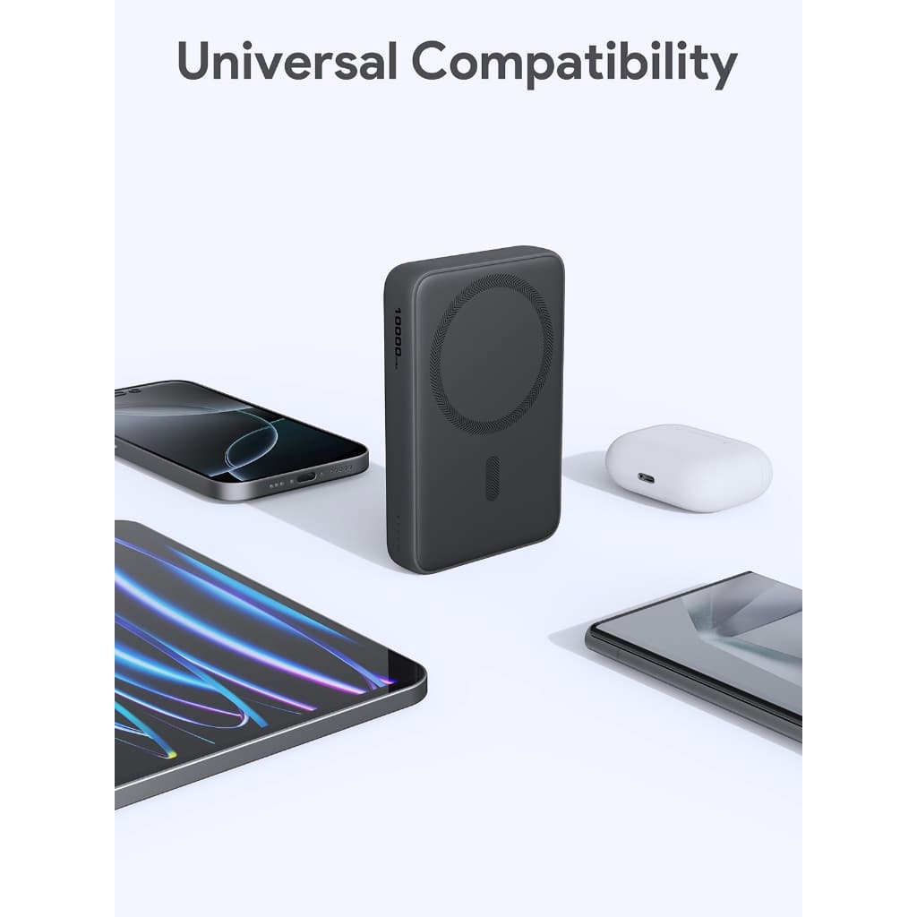 AUKEY PB-MS04 10000mAh Qi Magnetic พาวเวอร์แบงค์ไร้สาย Power Bank รองรับ iPhone 17/16/15/14 รูปที่ 7
