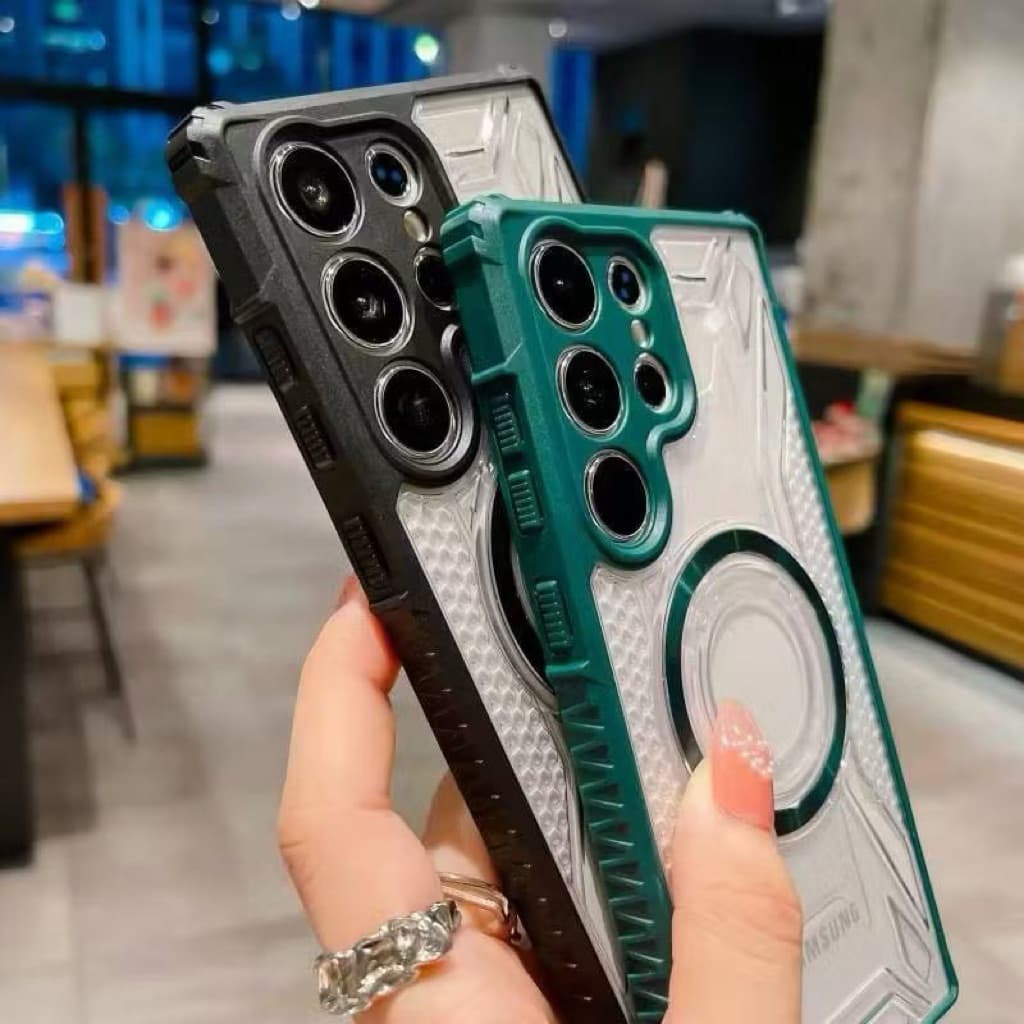 เคสกันกระแทก หุ่นยนต์ใส สำหรับ Samsung A07 A06 A56 A57 A37 A26 A36 A16 A15 A25 A35 A55 A14 A34 A54 A24 A05 S A13 A04S รูปที่ 5