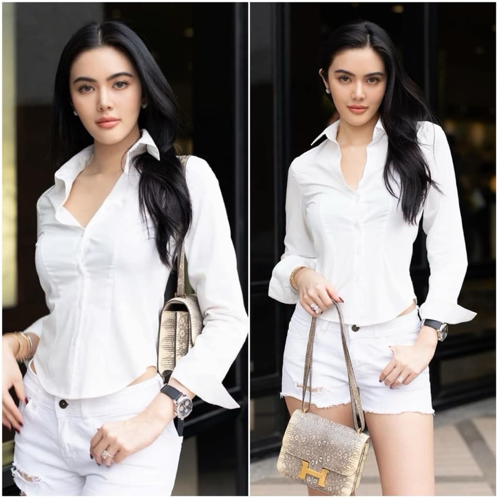 Kimber White Shirt tank Top รูปที่ 2