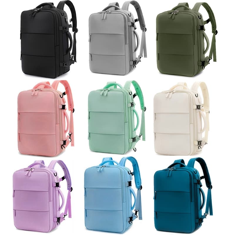 40L กระเป๋าเป้เดินทาง กระเป๋าเป้กันน้ำ ขยายขนาดได้ กระเป๋าใส่แล็ปท็อปขนาด 16 นิ้ว รูปที่ 2