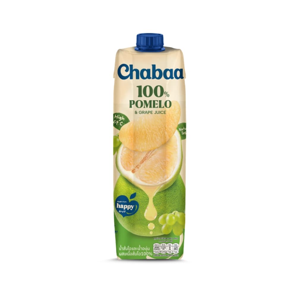 CHABAA น้ำส้มโอและน้ำองุ่นผสมเนื้อส้มโอ 100% 1000 มล. รูปที่ 2