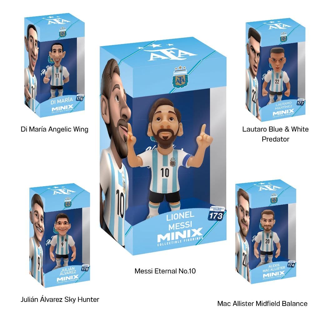 MINIX Football Argentina Team Figures ฟิกเกอร์นักฟุตบอลทีมชาติอาร์เจนตินา รหัส ARGEN รูปที่ 1