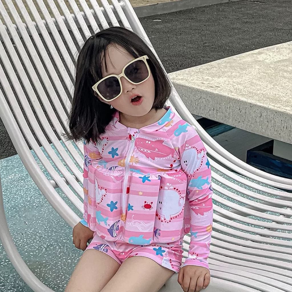 NT Baby - 053 ชุดว่ายน้ำเด็ก ชุดว่ายน้ำเด็กมีชูชีพในตัว ชุดว่ายน้ำลอยน้ำ เด็กผู้ชายเด็กผู้หญิง รูปที่ 2