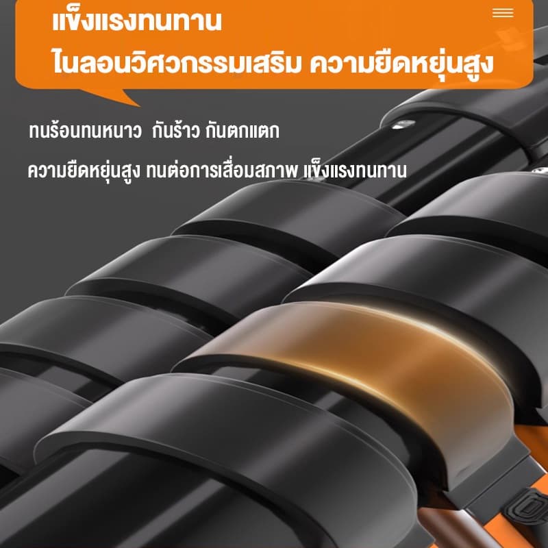บันได บันไดพับได้ บันไดอลูมิเนียม รับน้ำหนักได้ 1000KG มีหลายฟังก์ชัน ปรับได้ แข็งแรงและทนทาน ยาวทั้งหมด 3.8m/4.8m/5.8m รูปที่ 6