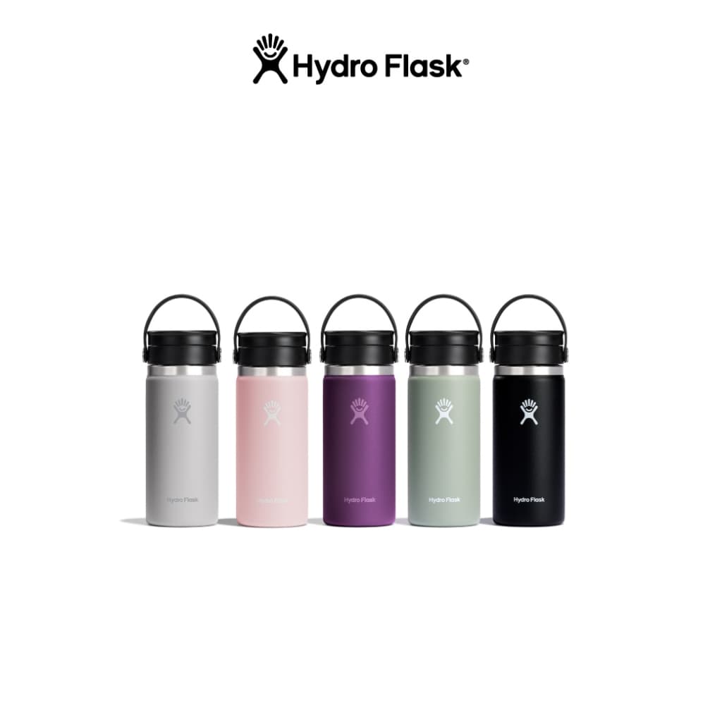 HYDRO FLASK กระบอกน้ำ WIDE MOUTH FLEX SIP LID 16 OZ กระติกน้ำ เก็บอุณหภูมิ เก็บความเย็น สูญญากาศ ของแท้ ของขวัญ รูปที่ 1