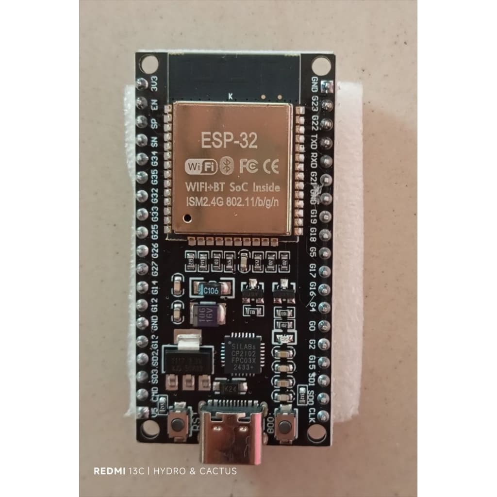 ESP32 ชิป CP2102 รุ่น 30 ขา และ 38 ขา USB, Type-c NodeMCU ESP-WROOM-32 Wi-Fi and Bluetooth รูปที่ 2