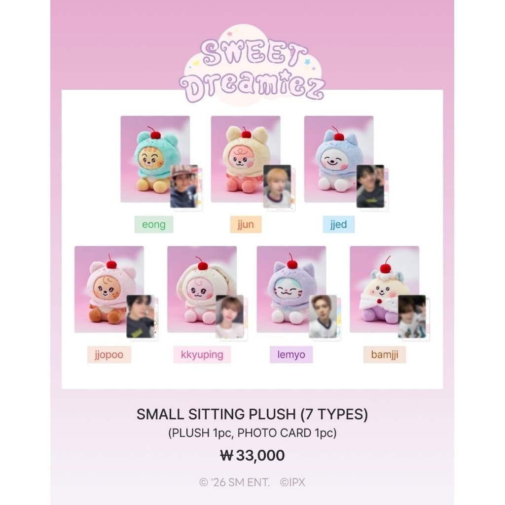 กทม. ส่งด่วน SWEET Dreamiez NCT Sitting Doll , Plush Keyring , Face Cushion รูปที่ 4