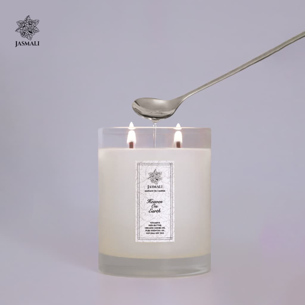 เทียนหอม JASMALI MASSAGE OIL CANDLE ปริมาณ 240G รูปที่ 2