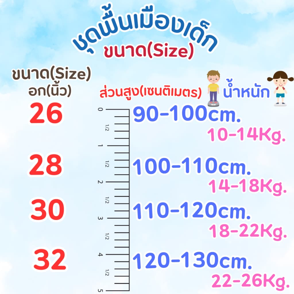 เสื้อพื้นเมืองเด็กลายช้างใส่สบายน่ารัก ไม่ร้อน รูปที่ 9