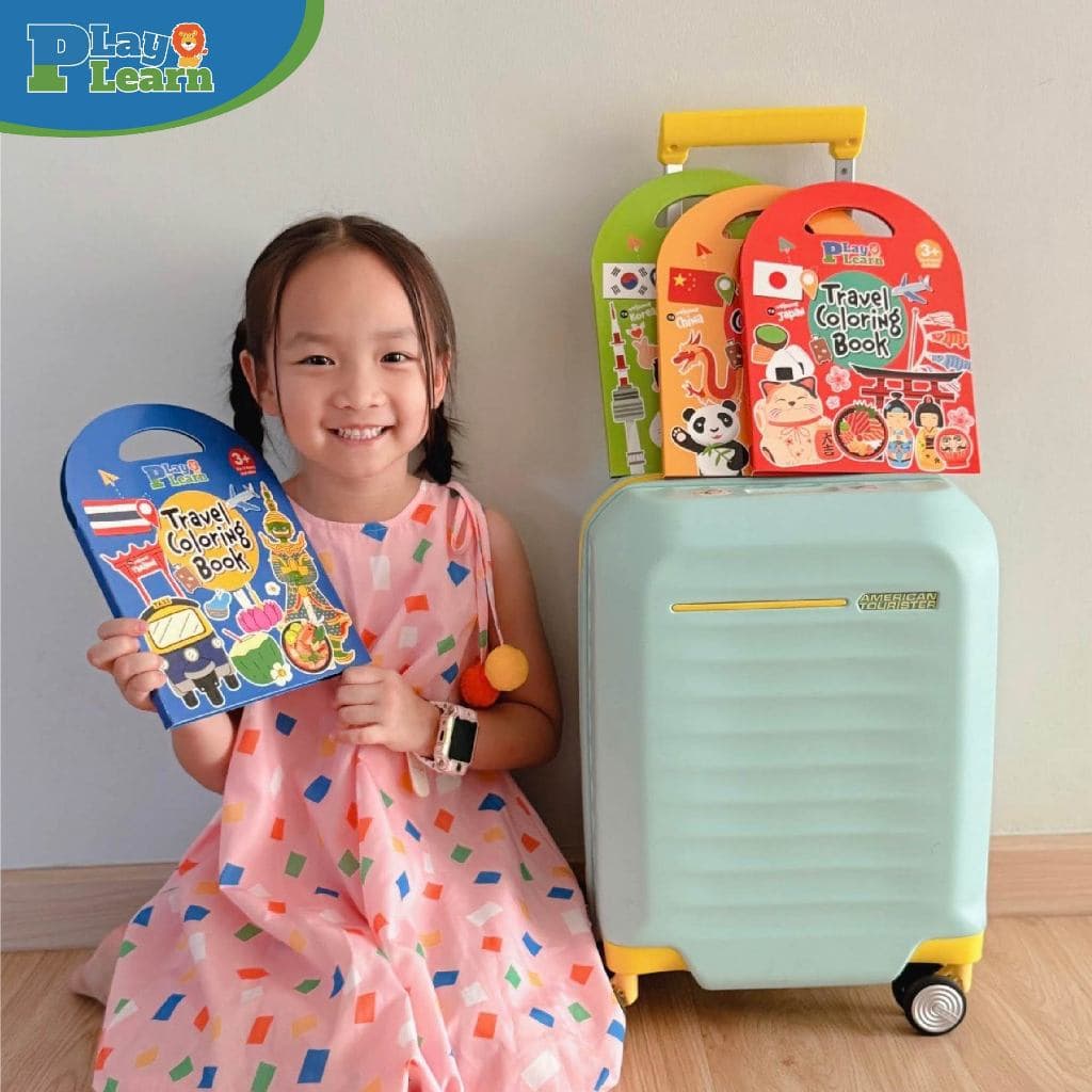 Play Plearn Kid Travel Coloring Set ของเล่นขึ้นเครื่องบิน ชุดกิจกรรมเด็ก สมุดระบายสี Little Traveler รูปที่ 4