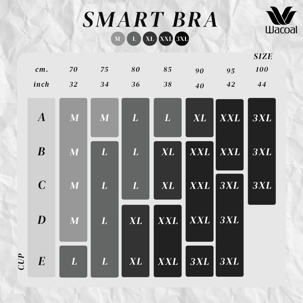 Wacoal Smart Size บราไร้โครง ฟองน้ำบาง 10 มิล รุ่น WB5Y03 สีเบจ รูปที่ 5
