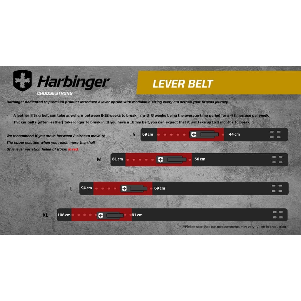 เข็มขัดออกกำลังกาย Harbinger | 10mm. Lever Belt รูปที่ 5