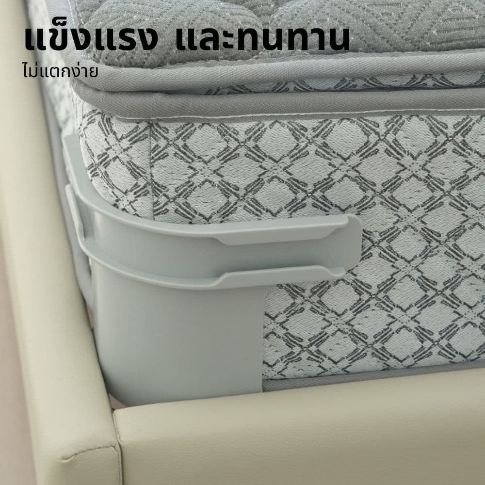 4ชิ้น ชุดที่มองไม่เห็นแผ่นเตียงผู้ใ ลี่ยนพอดีที่นอนทั้งหมดขนาด ปลอดภัยติดตั้งง่ายผ้าปูที่นอนมุมกระชับคลิป รูปที่ 3