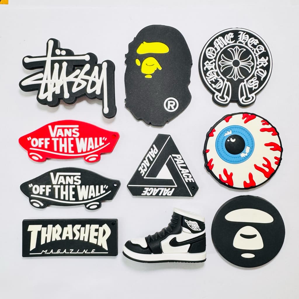 jbuตัวติดรองเท้ามีรู “ รถ รองเท้า สตุชชี่ แมงมุม “ ‼ Shoe Charm “ stussy ”บุหรี่ tnt Batman บอล8 car brand spider รูปที่ 2