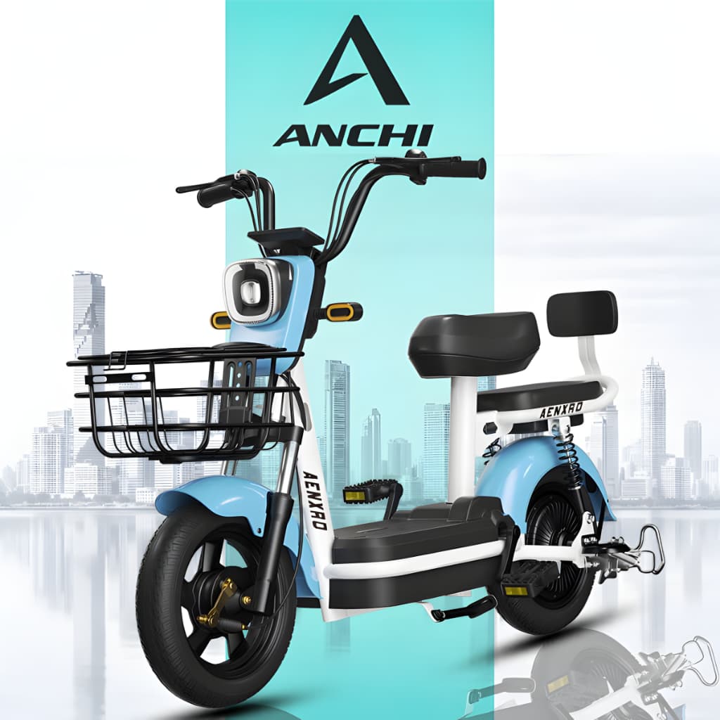 AENXRD จักรยานไฟฟ้า รถไฟฟ้าผู้ใหญ่ electric bicycle รถจักรยานไฟฟ้า แบตเตอรี่ 4 ก้อน มีกระจกมองหลัง รูปที่ 1