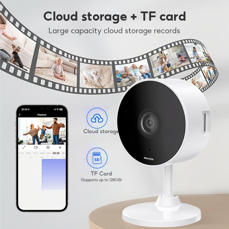 MeeGoo WiFi Indoor Camera 300W กล้องวงจรปิดภายในบ้าน กล้องวงจรปิด กล้องวงจรปิดไร้สาย ใช้แอป VicoHome รูปที่ 7