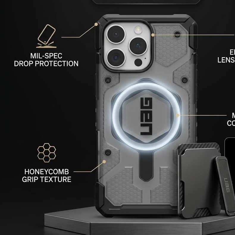 เคส UAG รุ่นใหม่ล่าสุด PLASMA CASE FOR IPHONE 17 16 11 12 13 14 15 PRO MAX PLUS AIR เคสกันกระแทก เคสใส A111 รูปที่ 5