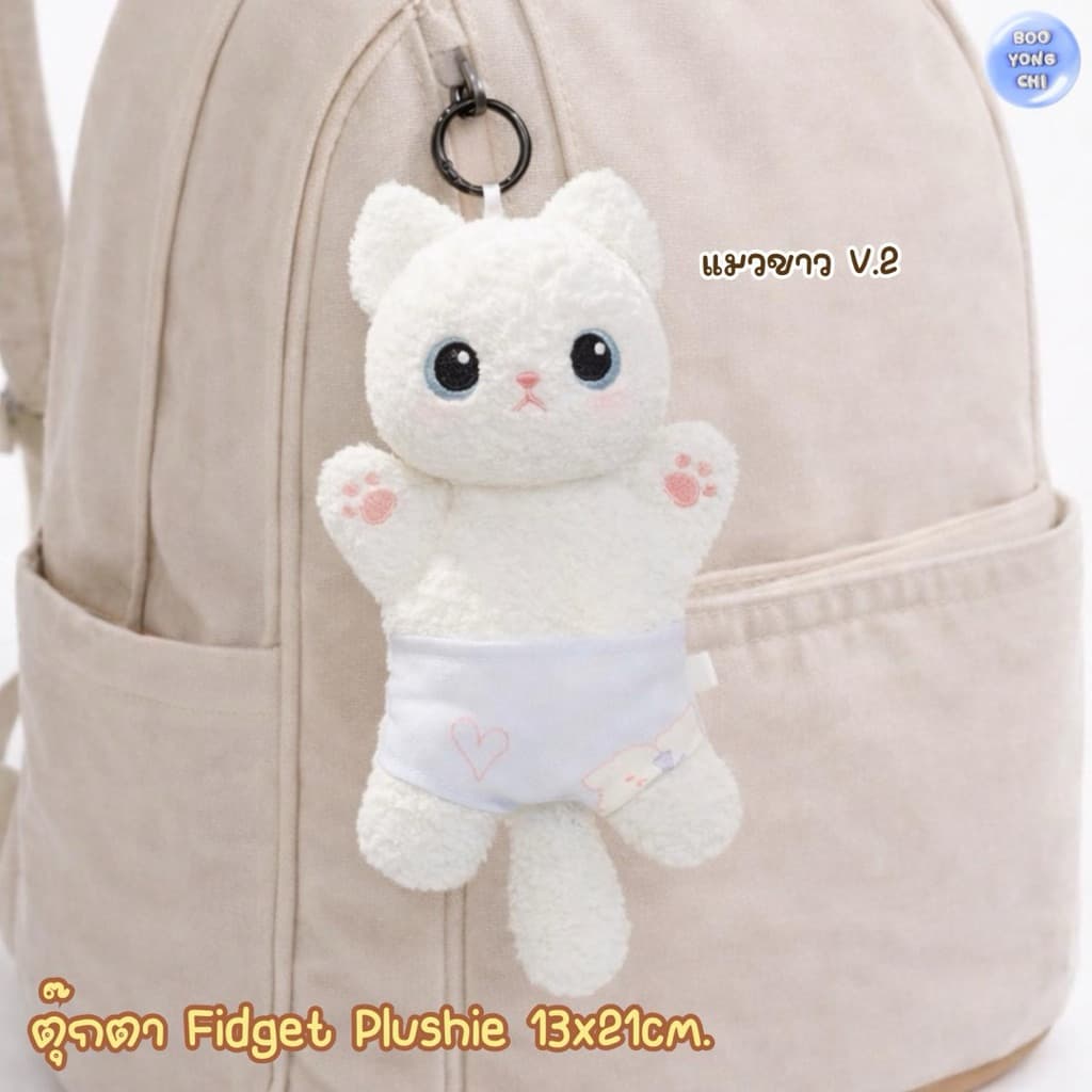 ตุ๊กตาคลายกังวล ตุ๊กตาคลายเครียด ที่ห้อยพวงกุญแจ ของเล่น ตุ๊กตารองข้อมือ ตุ๊กตาคลายกังวลมินิ BooYongChi T00 รูปที่ 7